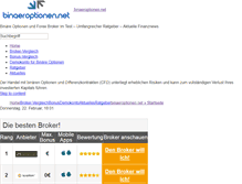 Tablet Screenshot of binaeroptionen.net