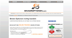 Desktop Screenshot of binaeroptionen.com