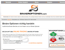 Tablet Screenshot of binaeroptionen.com